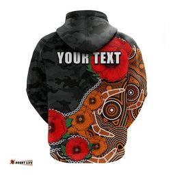 custom personalised anzac day perth scorchers army mix aboriginal hoodie