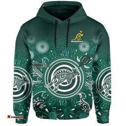 wallabies rugby australia hoodie aboriginal