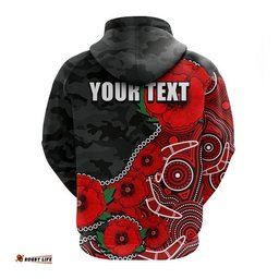 custom personalised anzac day renegades army mix aboriginal hoodie