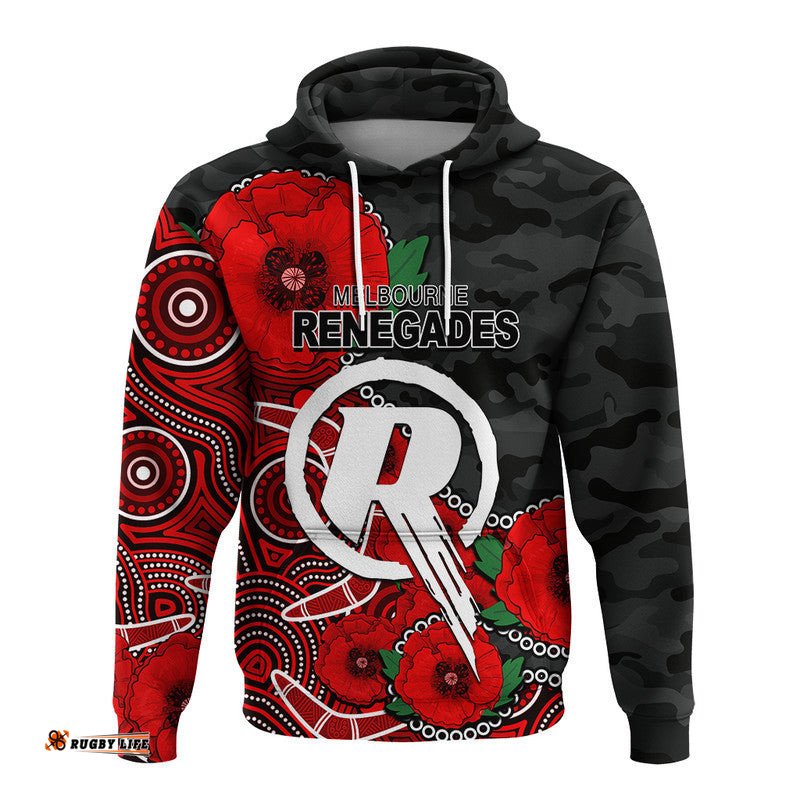 custom personalised anzac day renegades army mix aboriginal hoodie