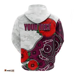 custom personalised anzac day nrl eagles army mix aboriginal hoodie