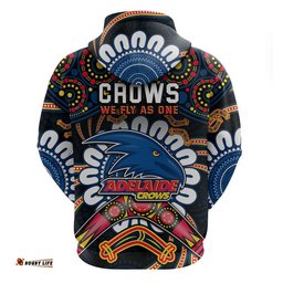 adelaide crows football zip up and pullover hoodie boomerang indigenous dots