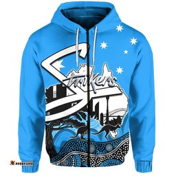 custom personalised and number happy australia day adelaide strikers hoodie