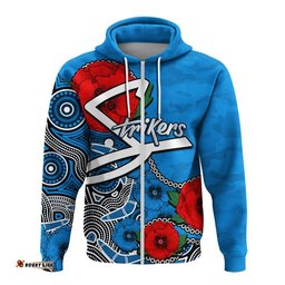 custom personalised anzac day adelaide strikers army mix aboriginal hoodie