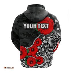 custom personalised anzac day nrl panthers army mix aboriginal hoodie