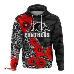 custom personalised anzac day nrl panthers army mix aboriginal hoodie