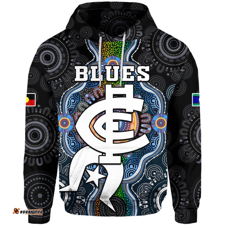 blues football naidoc week zip up and pullover hoodie indigenous