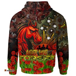 australia brisbane anzac custom hoodie anzac brisbane with remembrance poppy and indigenous patterns hoodie