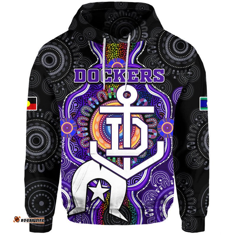 dockers football naidoc week zip up and pullover hoodie indigenous