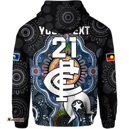 custom personalised blues football naidoc week zip up and pullover hoodie indigenous