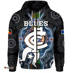 custom personalised blues football naidoc week zip up and pullover hoodie indigenous