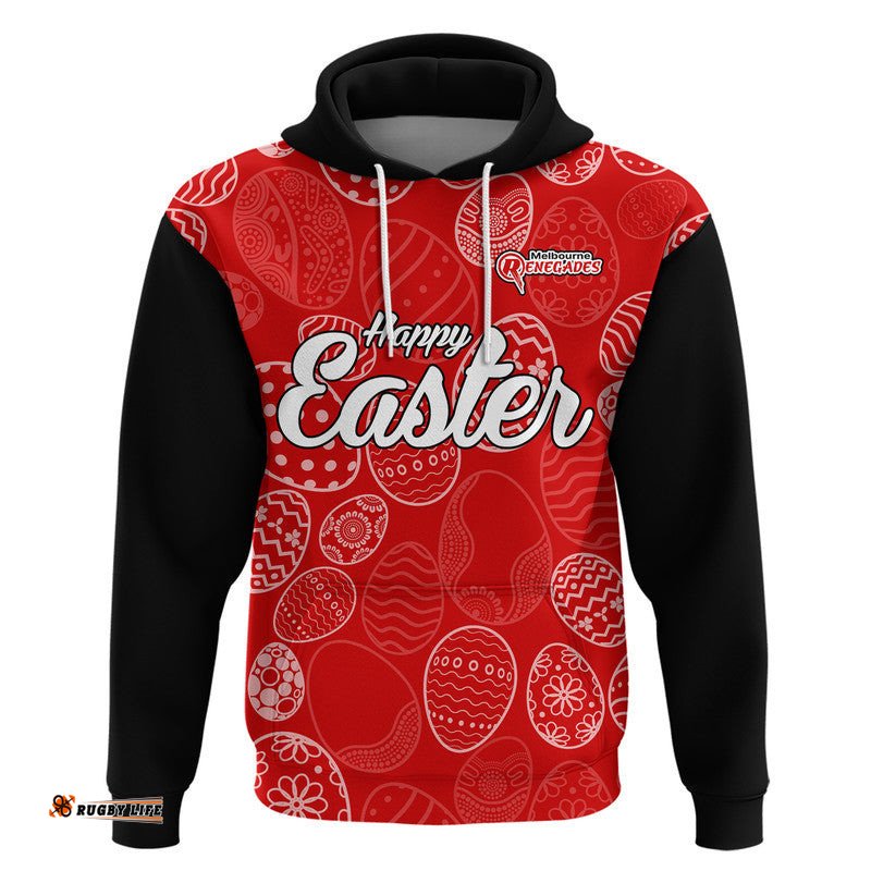 custom personalised melbourne renegades cricket happy easter day zip up and pullover hoodie simple style