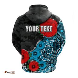 custom personalised anzac day nrl sharks army mix aboriginal hoodie