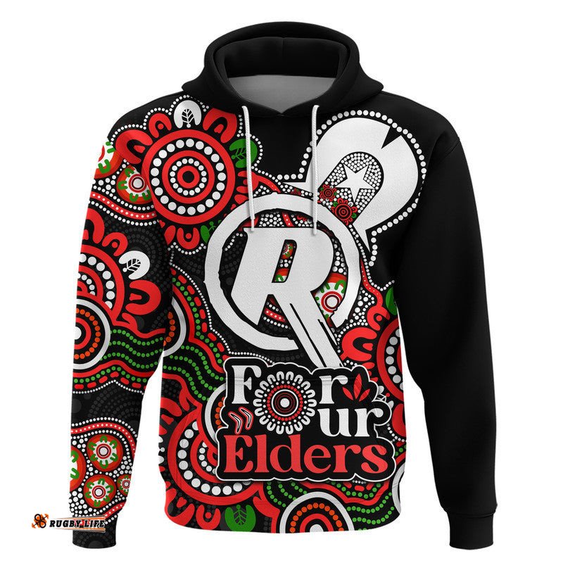 custom personalised melbourne renegades cricket zip up and pullover hoodie naidoc torres strait for our elders