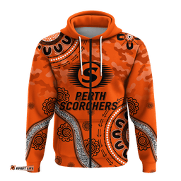 perth scorchers anzac day aboriginal hoodie