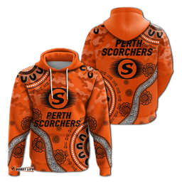 perth scorchers anzac day aboriginal hoodie