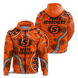perth scorchers anzac day aboriginal hoodie
