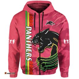 panthers rugby anzac hoodie aboriginal mix poppy camouflage pink