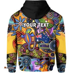 custom personalised australia hoodie indigenous animal artsy