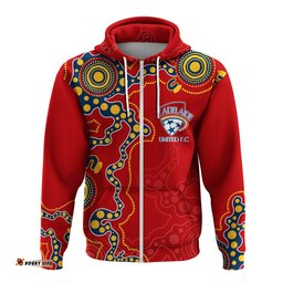 adelaide united soccer indigenous hoodie the reds