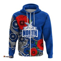custom personalised anzac day afl north army mix aboriginal hoodie