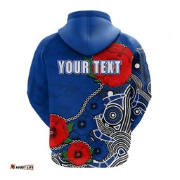 custom personalised anzac day afl north army mix aboriginal hoodie