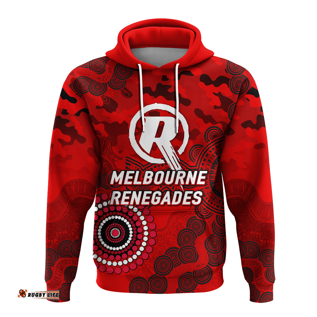 melbourne renegades anzac day aboriginal hoodie
