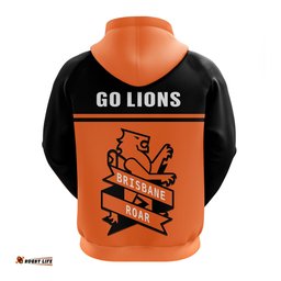 brisbane roar football hoodie go lions simple style
