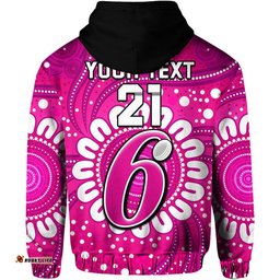 custom personalised sydney sixers cricket zip up and pullover hoodie aboriginal