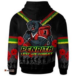 australia penrith anzac hoodie custom lest we forget hoodie