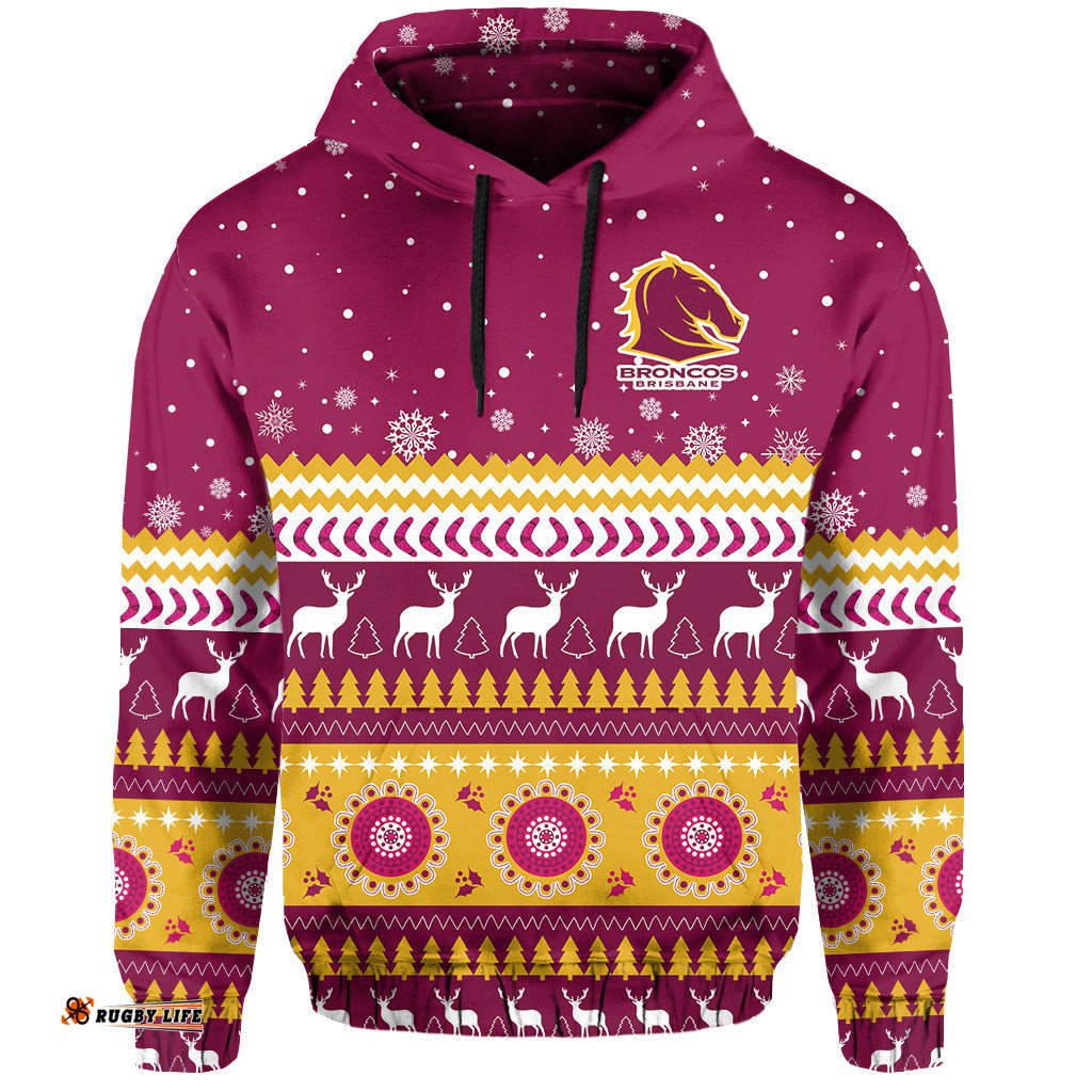 broncos aboriginal hoodie christmas brisbane