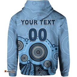 custom personalised and number sydney football hoodie aboriginal
