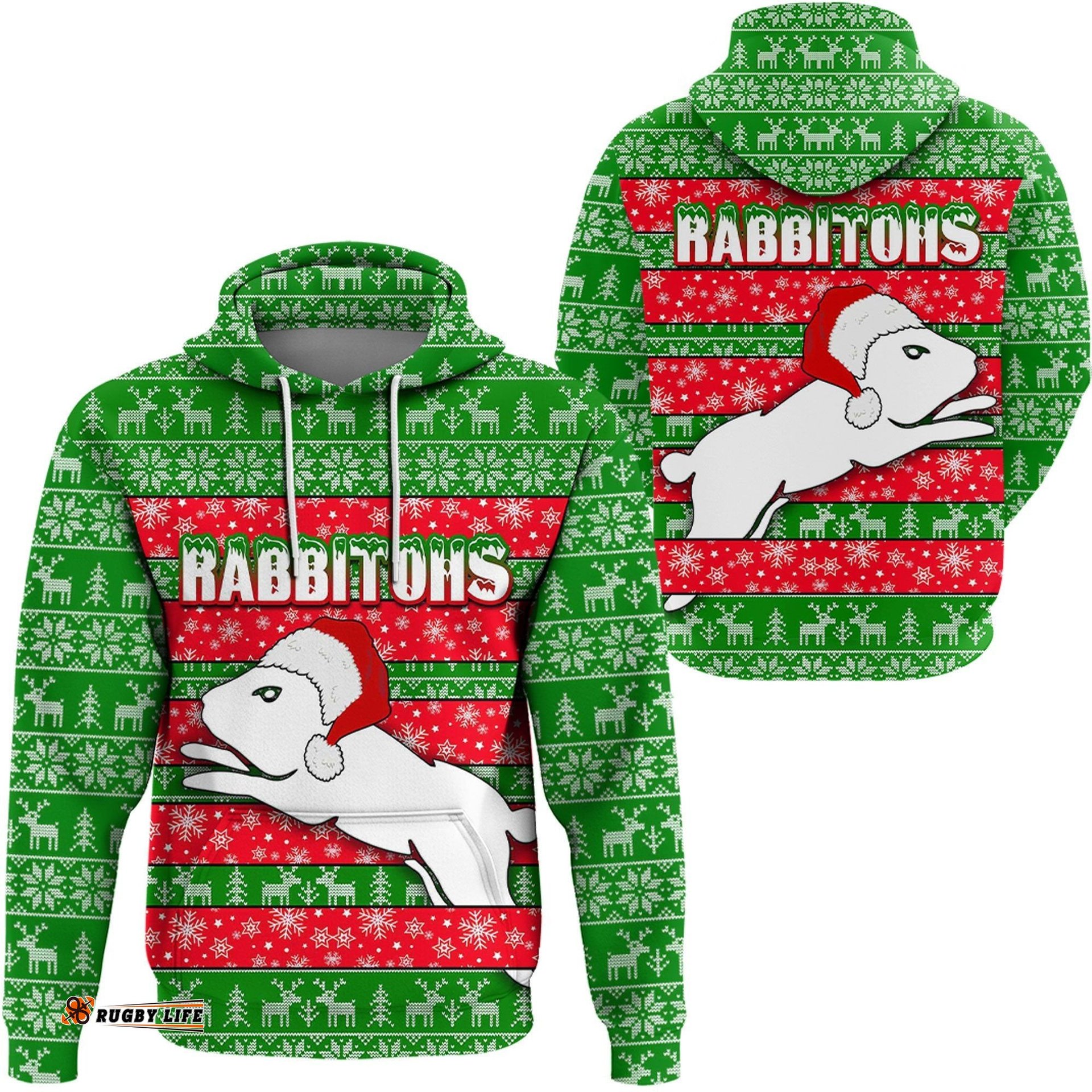 vibe hoodie clothing south sydney rabbitohs christmas hoodie