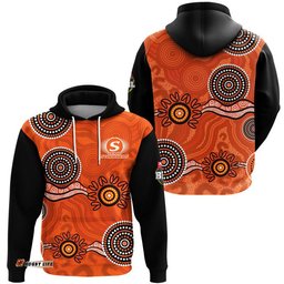 perth scorchers cricket dots zip up and pullover hoodie