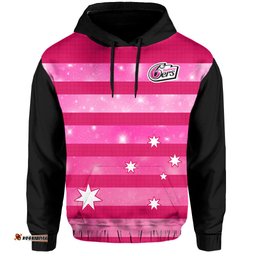 custom text and number sydney sixers cricket hoodie galaxy star simple ver02