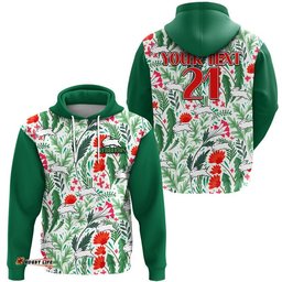 custom personalised rabbitohs poppy flowers field zip up and pullover hoodie
