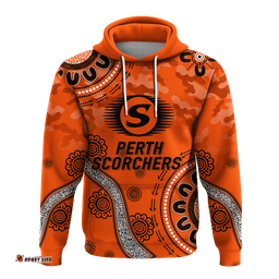 custom personalised perth scorchers anzac day aboriginal hoodie