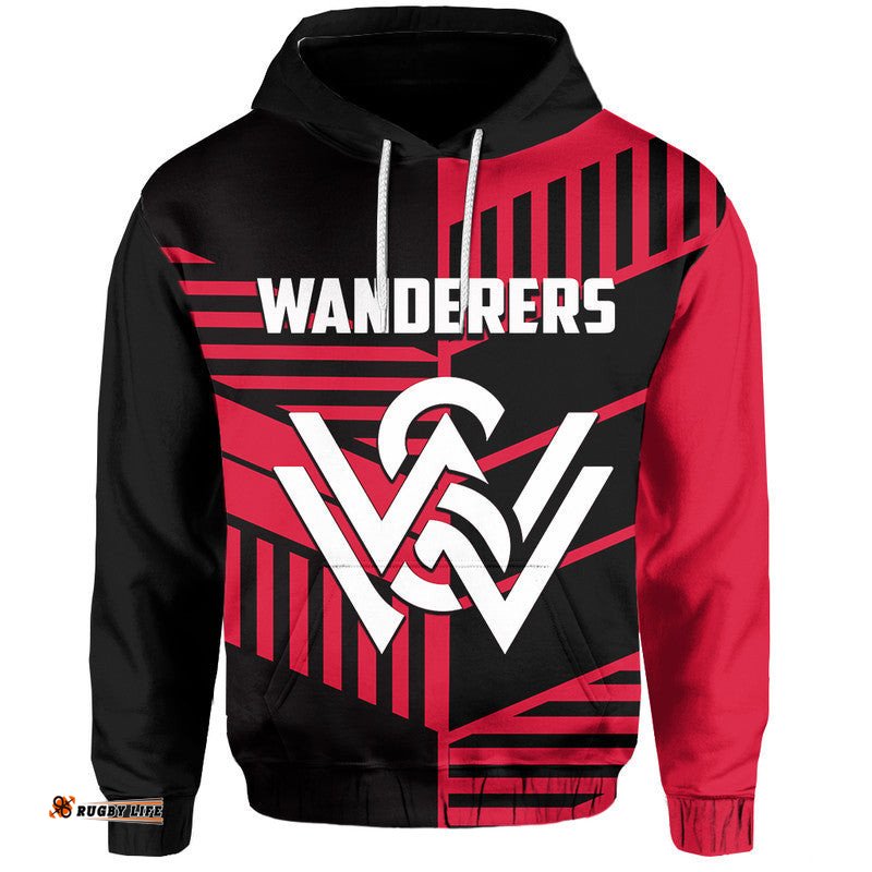 custom personalised and number wanderers football hoodie sporty style