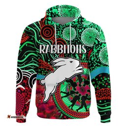 rabbitohs rugby anzac zip up and pullover hoodie aboriginal military and poppy flowers