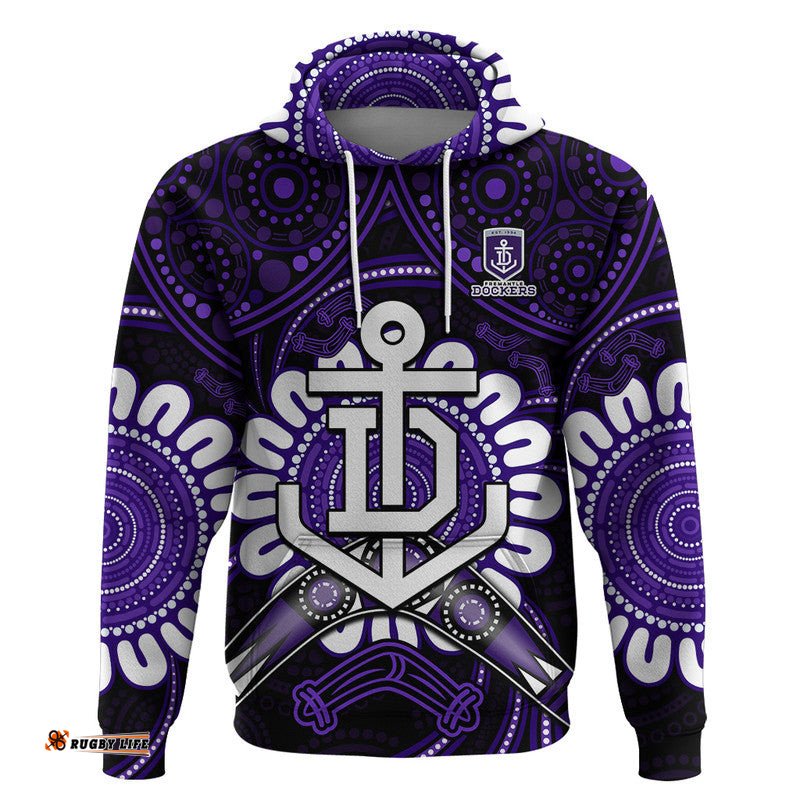 dockers football zip up and pullover hoodie boomerang indigenous dots