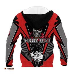 custom personalised dragons rugby hoodie mascot st george illawarra since 1998 cool skull