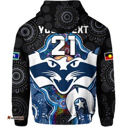 custom personalised cats football naidoc week zip up and pullover hoodie indigenous