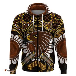 hawks football zip up and pullover hoodie boomerang indigenous dots