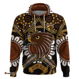 hawks football zip up and pullover hoodie boomerang indigenous dots