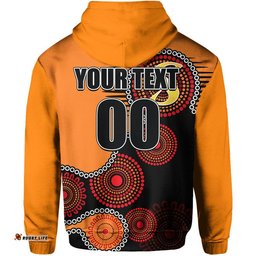 custom personalised perth scochers hoodie aboriginal circle