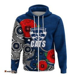 custom personalised anzac day afl cats army mix aboriginal hoodie