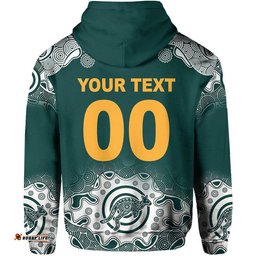 custom personalised and number australia rugby wallabies hoodie replica jersey no2