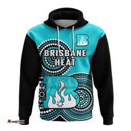 brisbane heat cricket hoodie champions bbl12 proud indigenous art