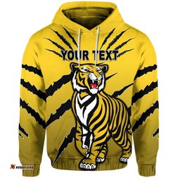 Custom Personalised Richmond Tigers Hoodie Original Version Yellow