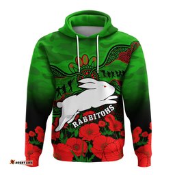 rabbitohs rugby anzac hoodie south sydney camouflage poppy aboriginal